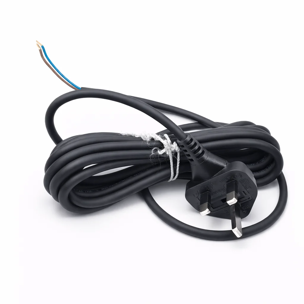 Power Supply Cord GB 3 Pin Plug
