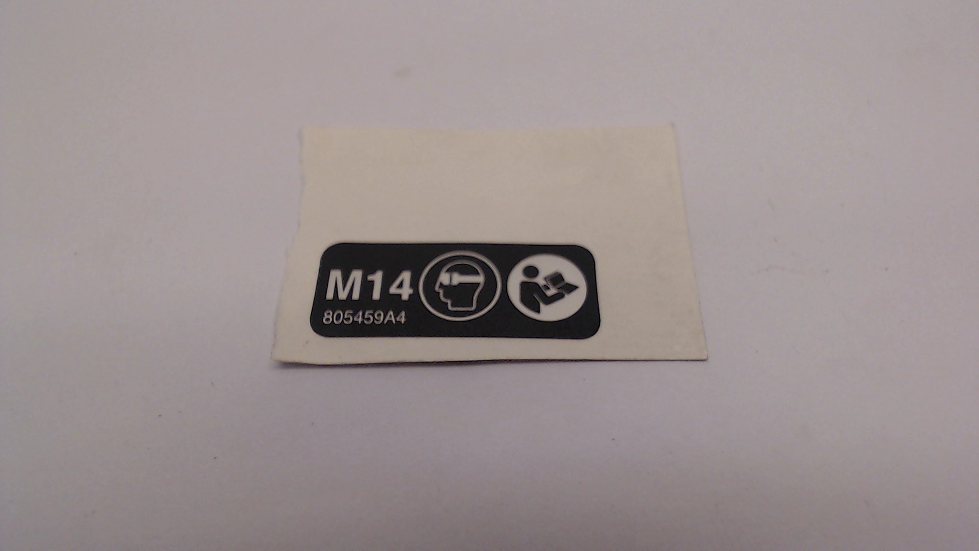 SAFETY INSTRUCTION LABEL BGA45